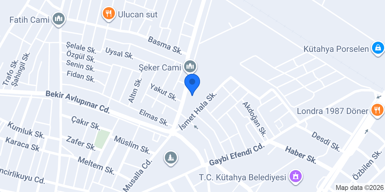 Şeker İlkokulu konumu