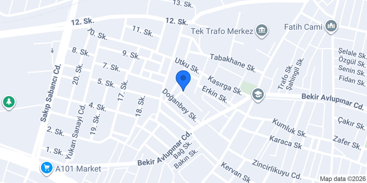 Şenel Vural Veteriner Kliniği konumu