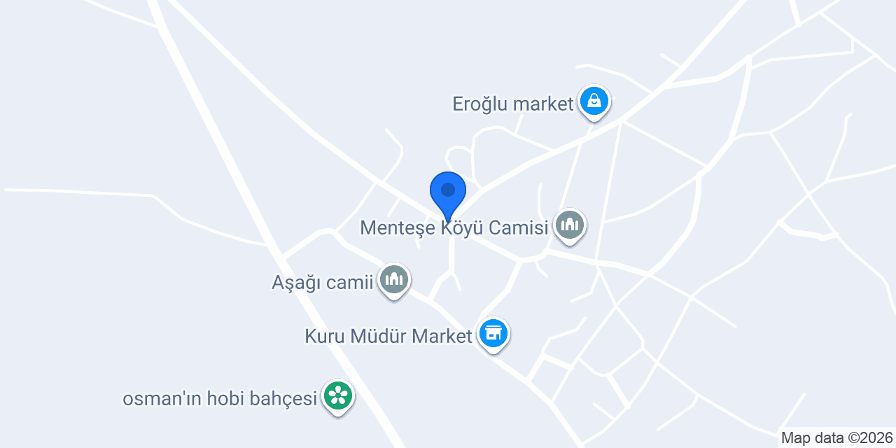 Menteşe Köyü Muhtarlığı konumu