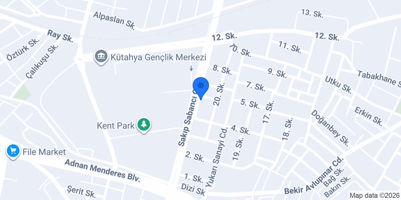 Acar Oto Lastik(kütahya) konumu