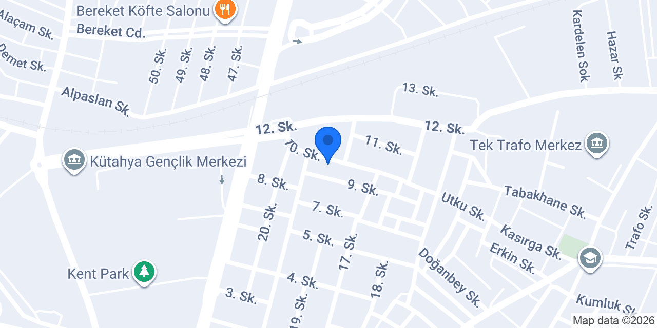 Kütahya Teknik Hırdavat konumu