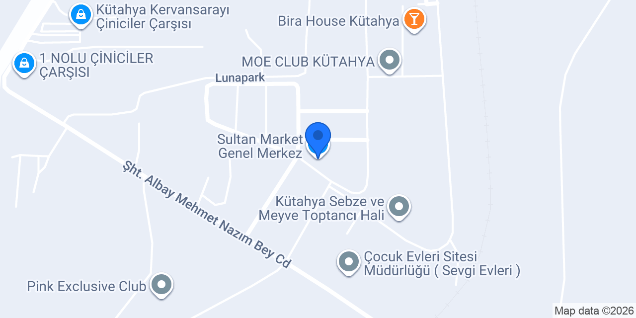 Sultan Market Genel Merkez konumu