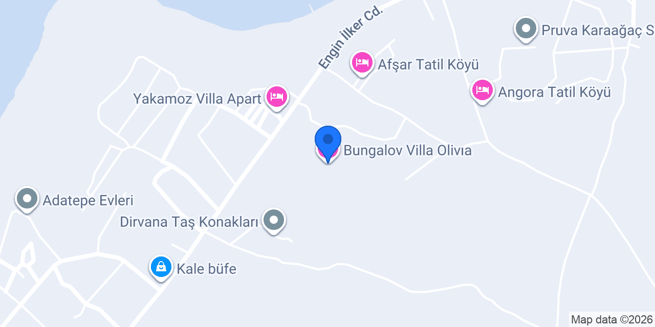 Bungalov Villa Olivıa konumu