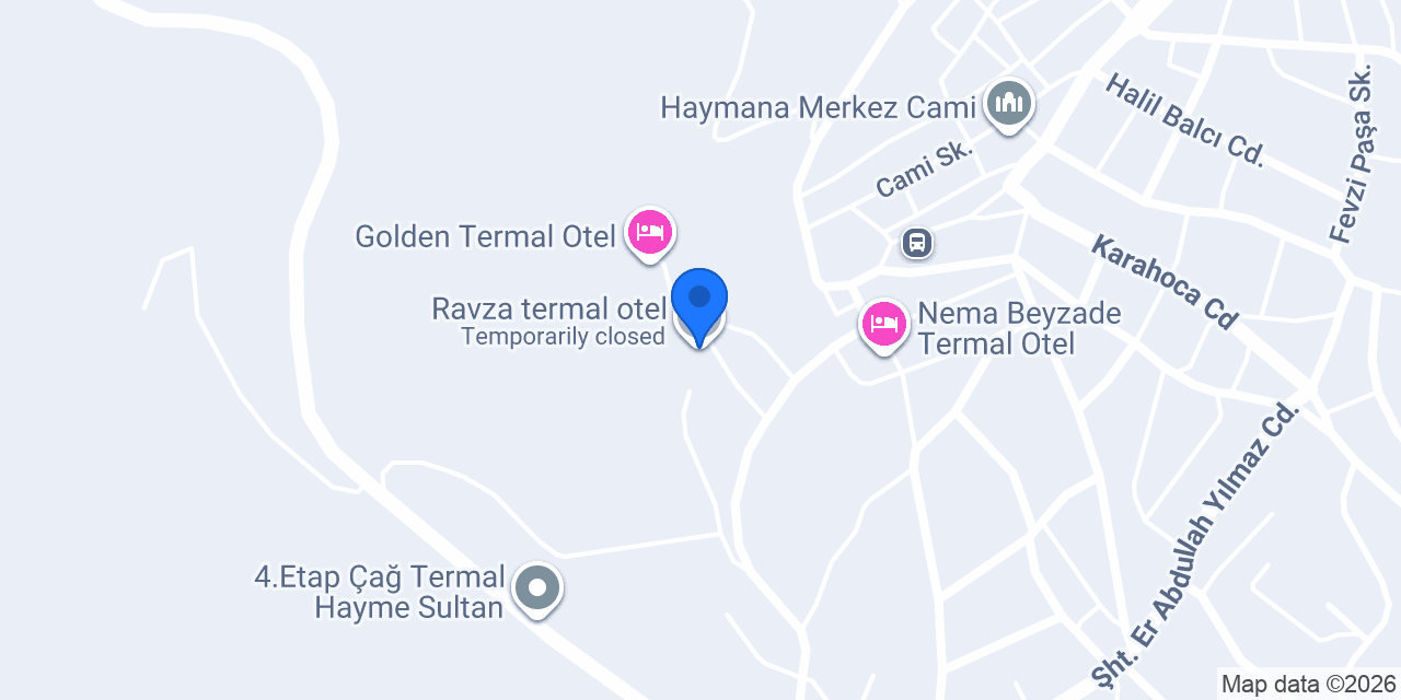 Ravza termal otel konumu