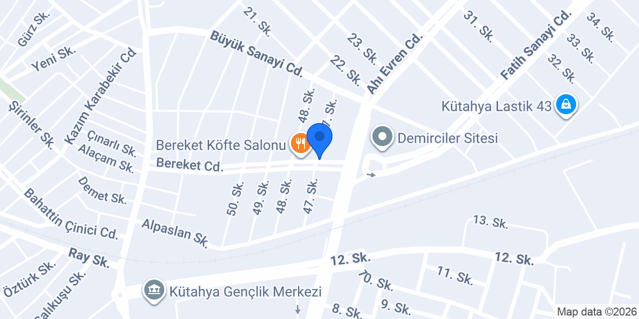 Akça Yusuf Mobilya konumu