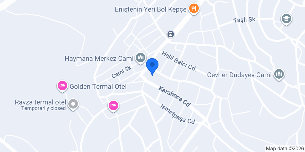 Hayme Sultan Termal Devremülk 1. Etap konumu