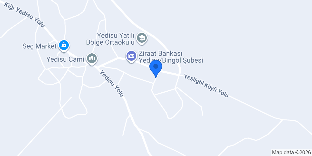 Ptt-yedisu Şubesi konumu