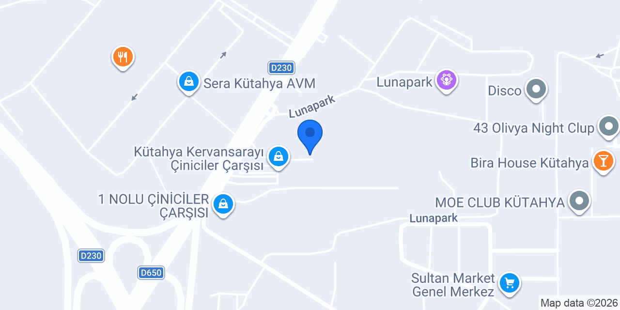 Kaşi Çini Seramik konumu