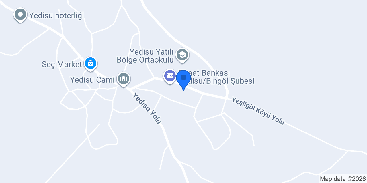 Yedisu Halk Eğitim Merkezi konumu