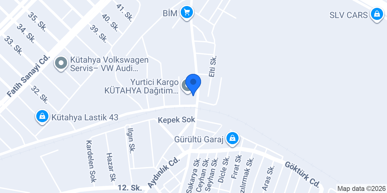 Kütahya Genpower Jeneratör Şubesi konumu