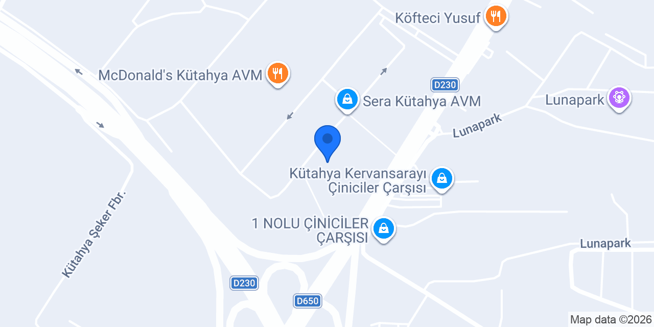 Sera Taksi - Avm konumu