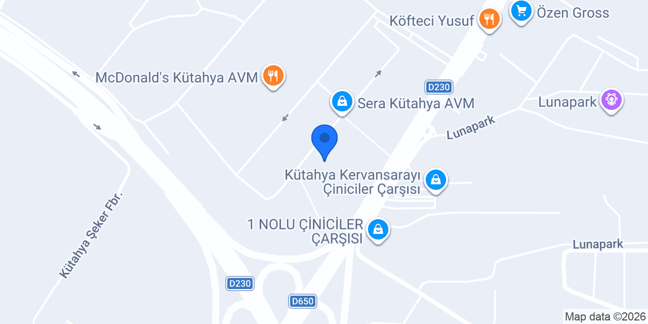 SERA TAKSİ konumu