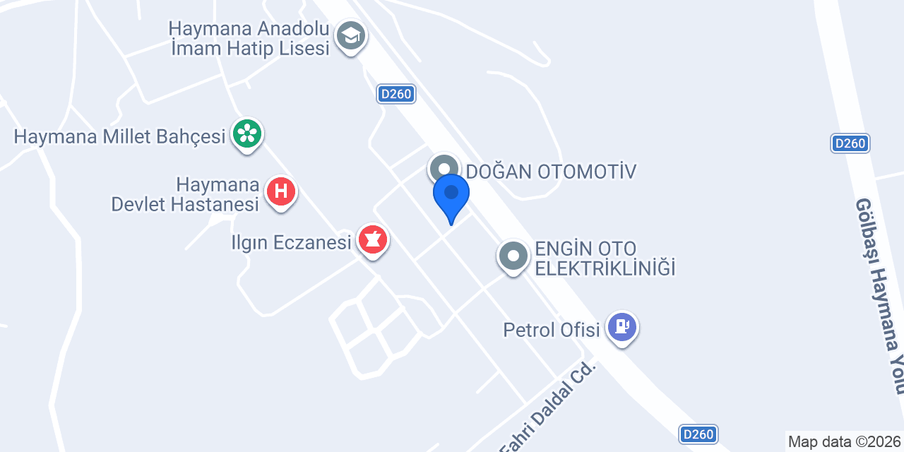 Özlap Oto Lastik konumu