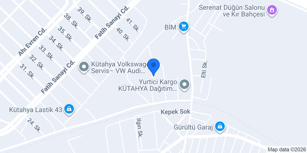DEKA Oto Servis konumu