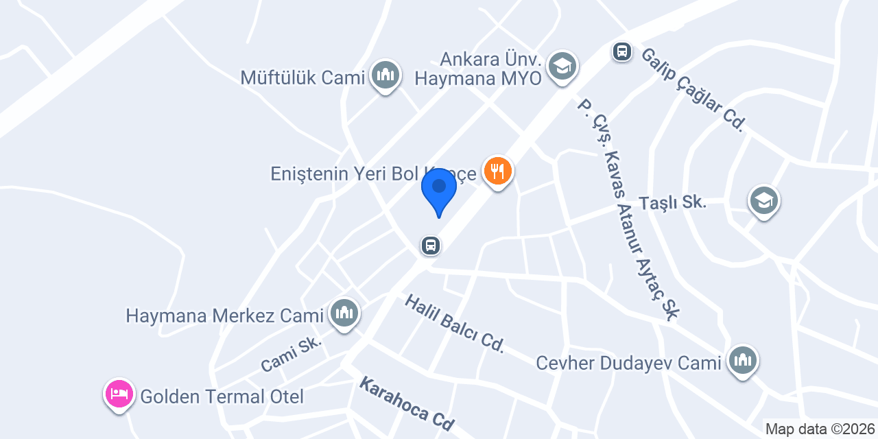 Haymana Kaymakamlığı konumu