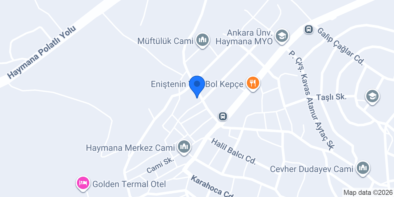 Haymanalı Veteriner Kliniği konumu