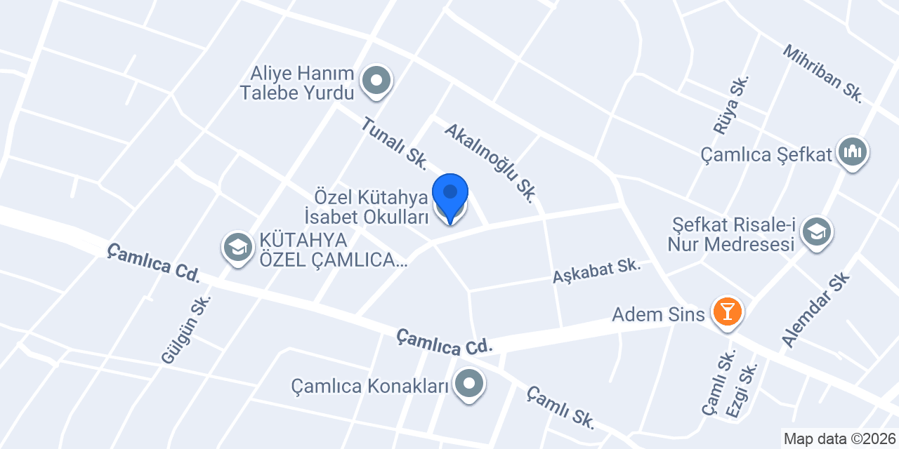 Özel Kütahya İsabet Okulları konumu