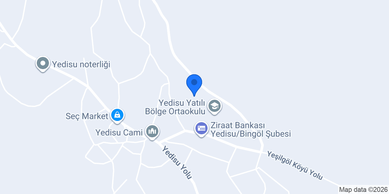 Yedisu Çok Programlı Anadolu Lisesi konumu