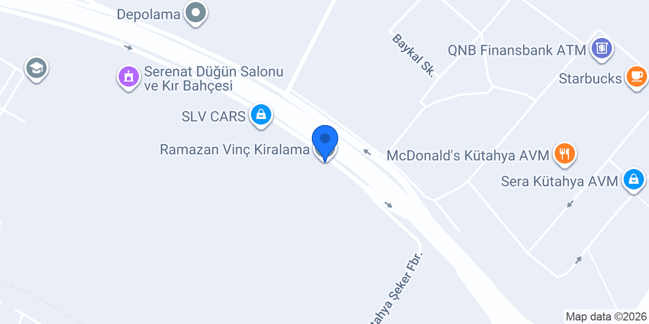 Ramazan Vinç Kiralama konumu
