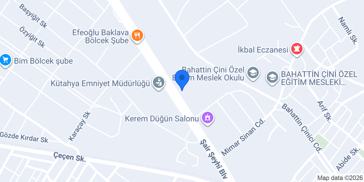 Emek Çini Seramik konumu