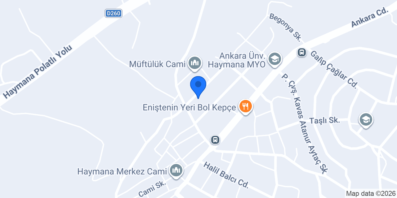 Haymana Sürücü Kursu konumu