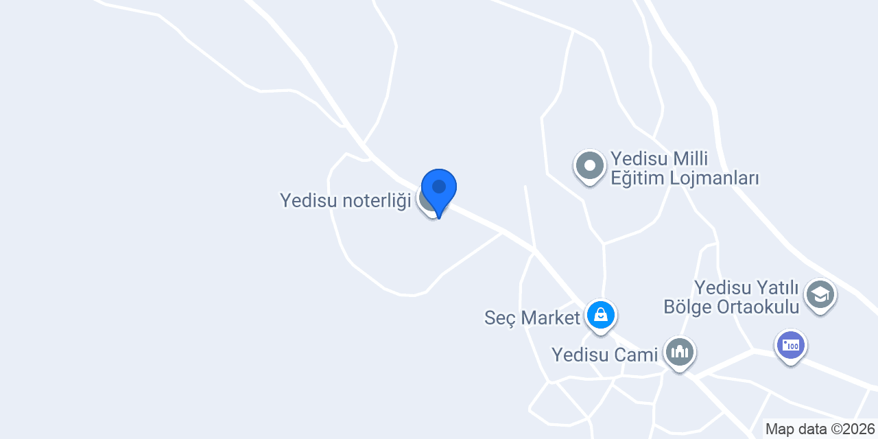 Yedisu Belediyesi konumu