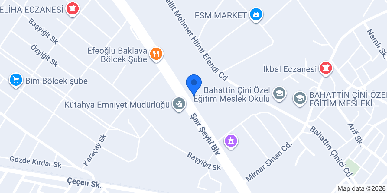 REFSAN Yeni Emniyet Şube konumu