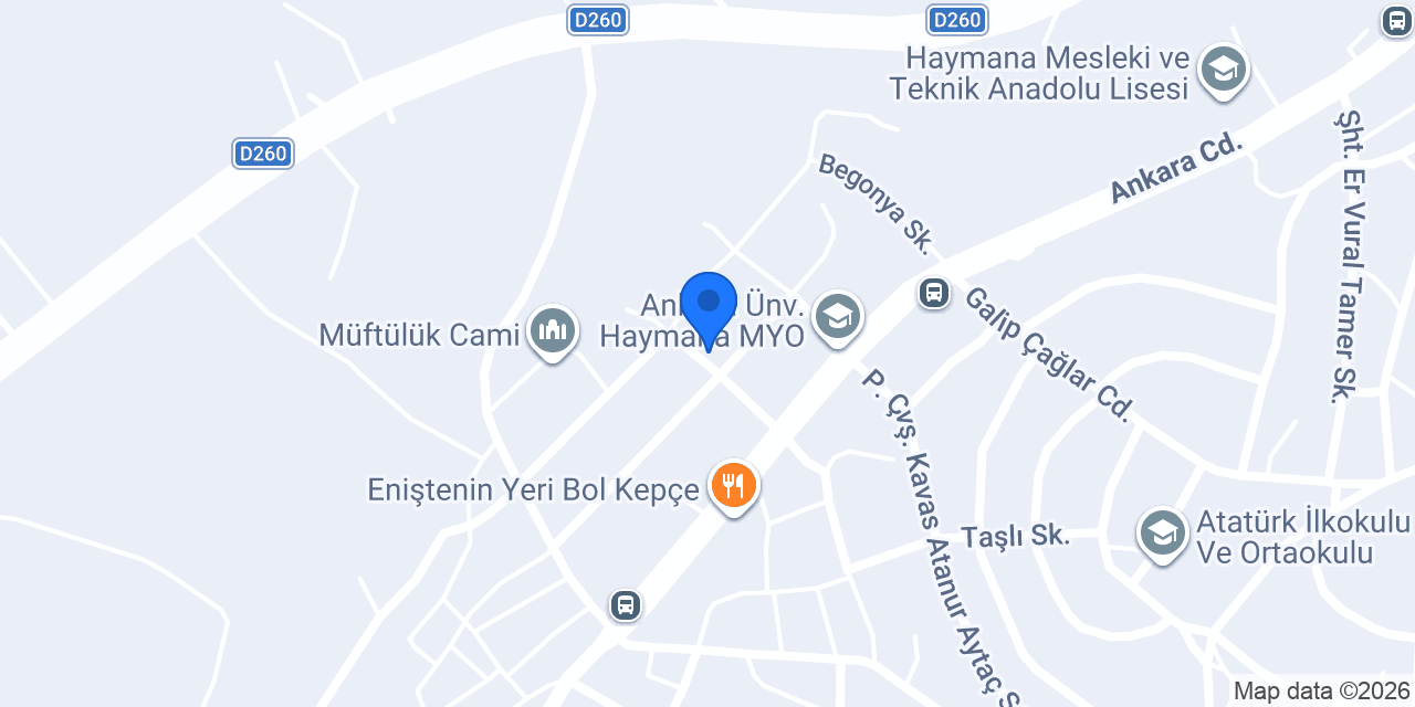 Haymana İlçe Tarım ve Orman Müdürlüğü konumu