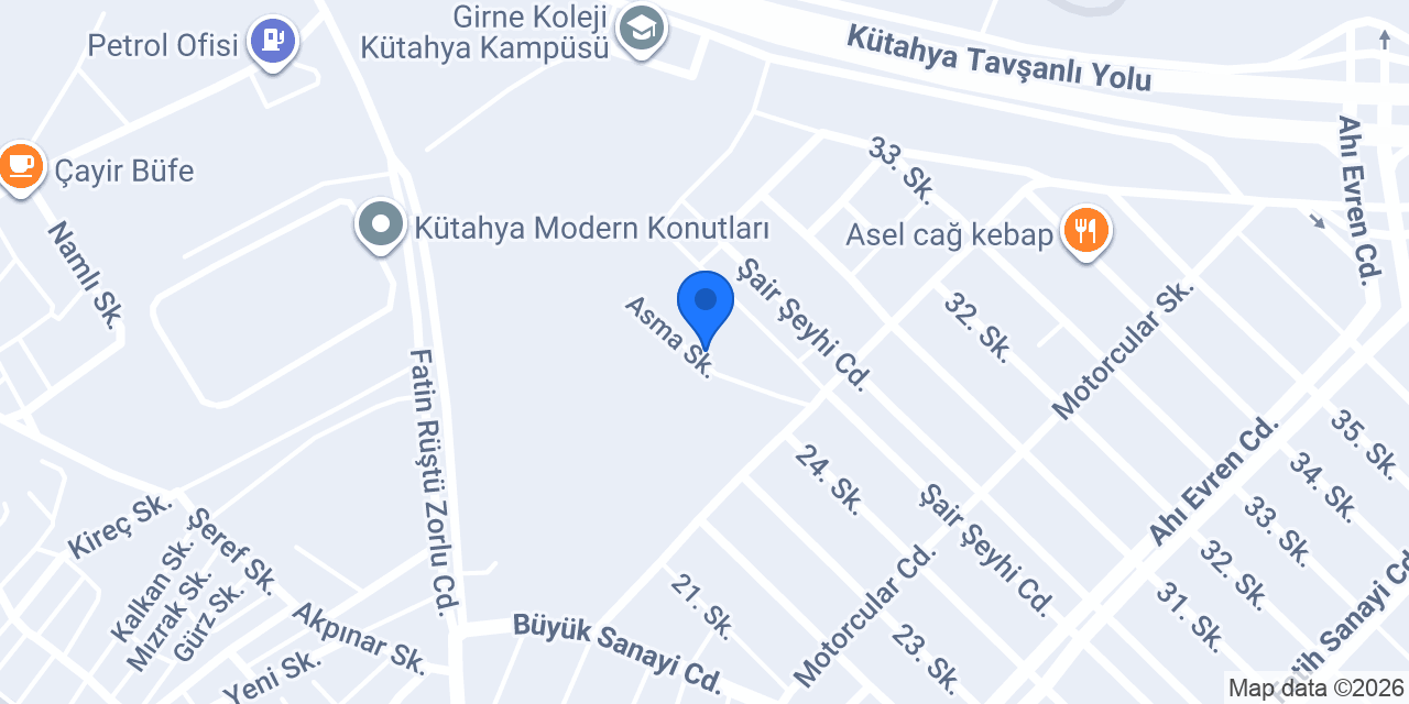 ABK Mobilya Dekorasyon konumu