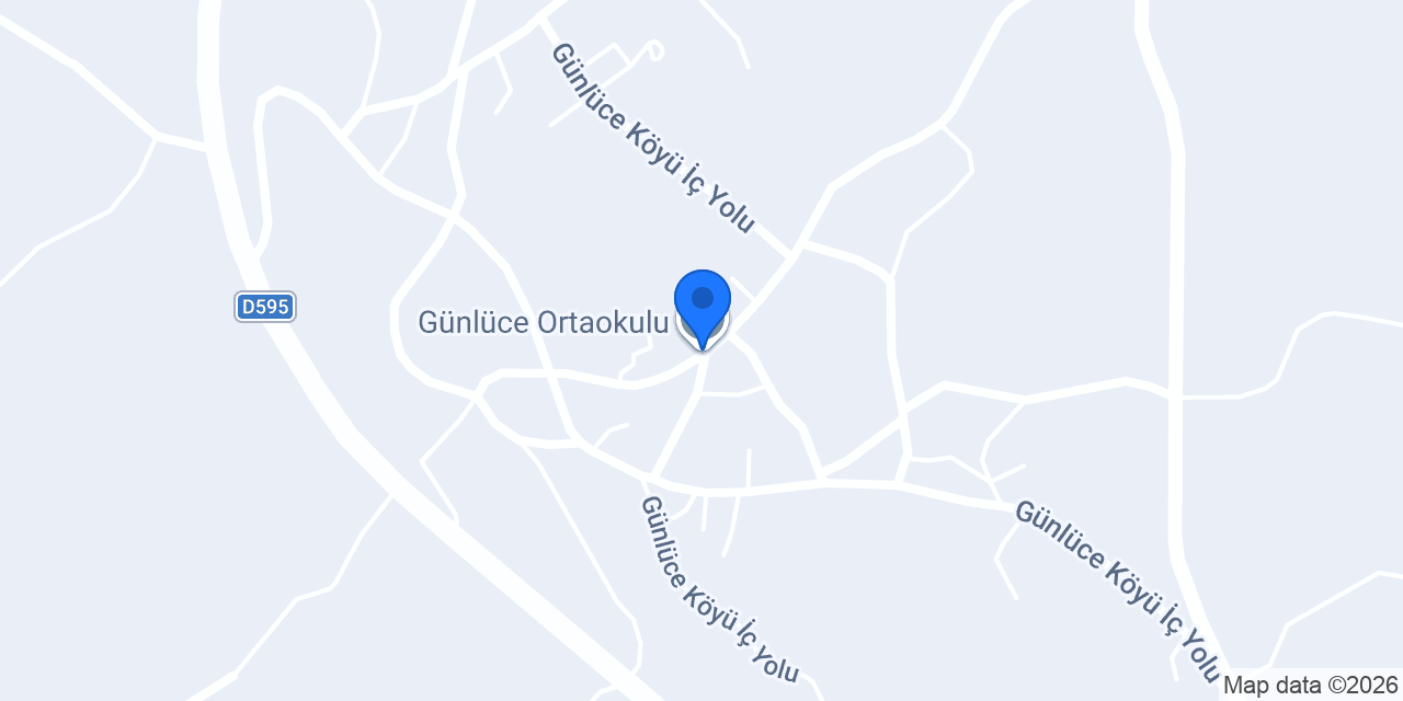 Günlüce Ortaokulu konumu