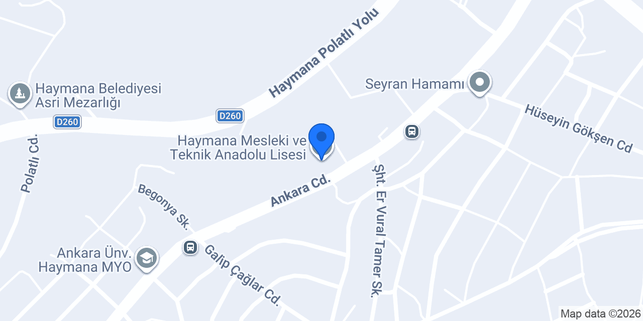 Haymana Mesleki ve Teknik Anadolu Lisesi konumu