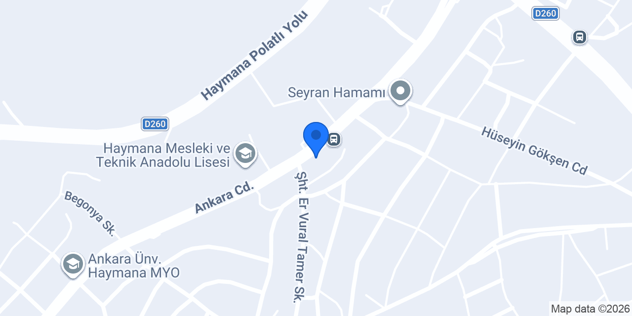 Halkbank Haymana Şubesi konumu