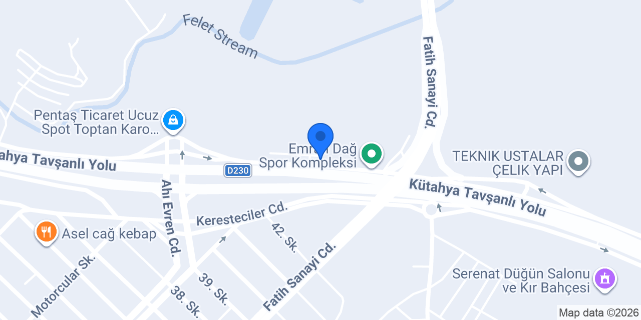 Kalpis Seramik konumu
