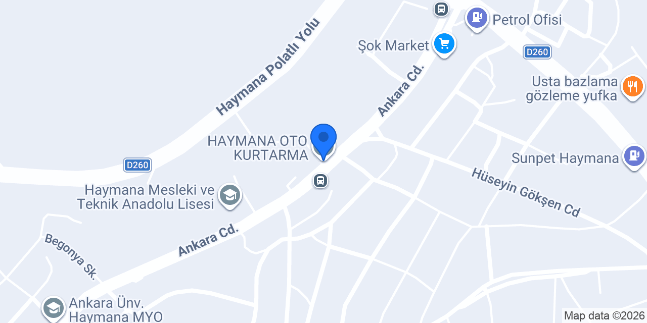 HAYMANA OTO KURTARMA konumu