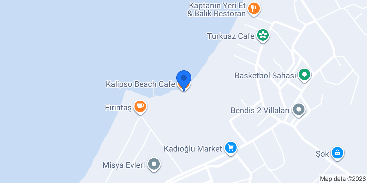 Kalipso Beach Cafe konumu