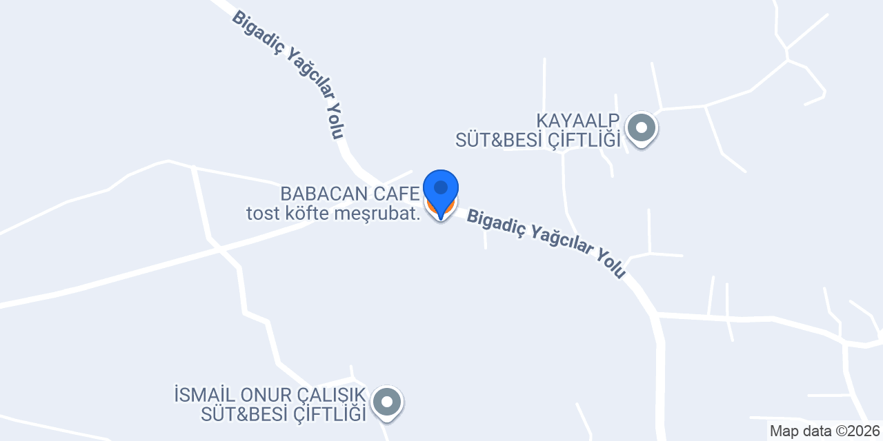 BABACAN CAFE tost köfte meşrubat.. konumu