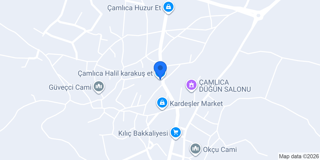 Çamlıca Halil karakuş et konumu