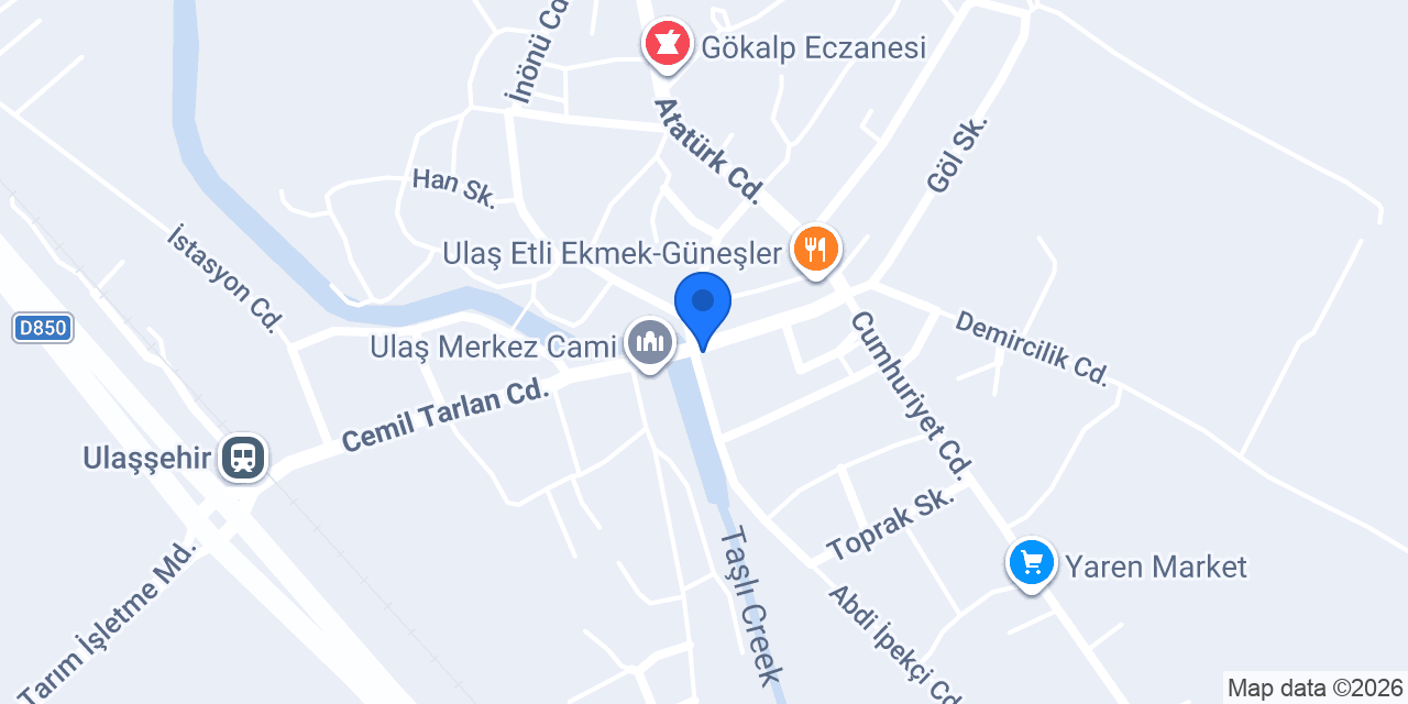 Ulaş İlçe Emniyet Amirliği konumu