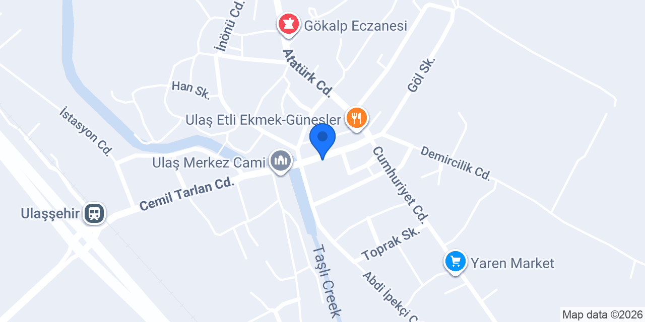 Ulaş Taksi konumu