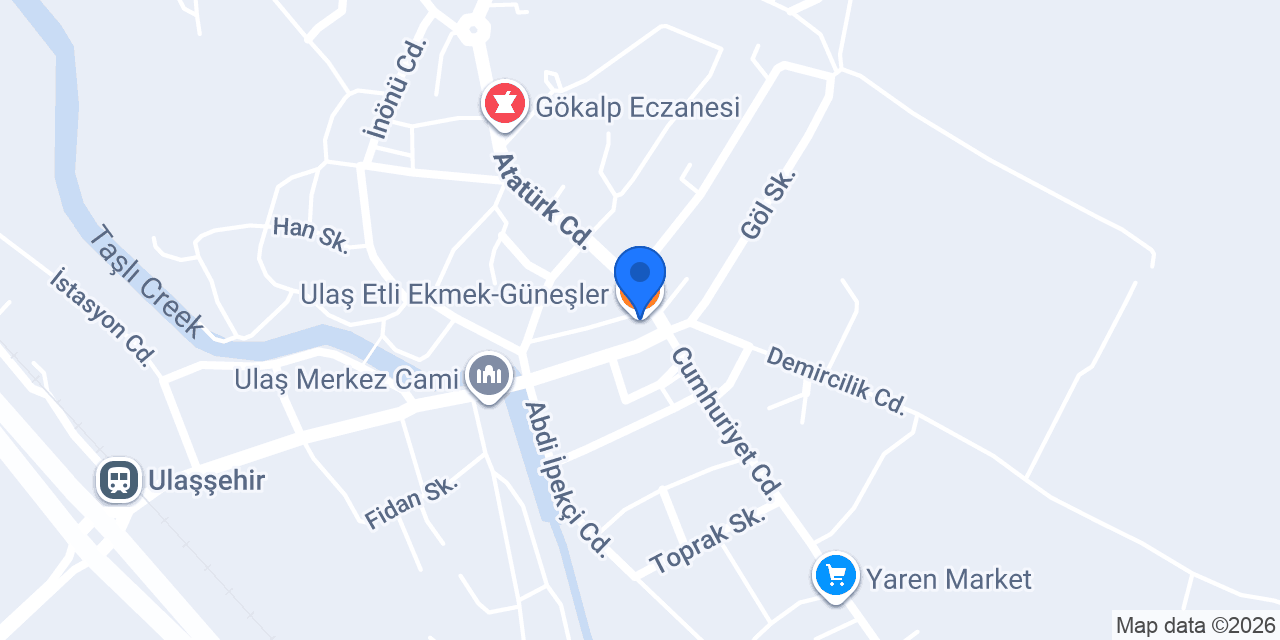Ulaş Etli Ekmek-Güneşler konumu