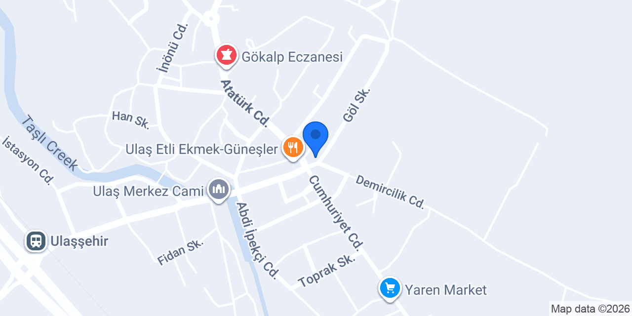 Ulaş Belediyesi konumu