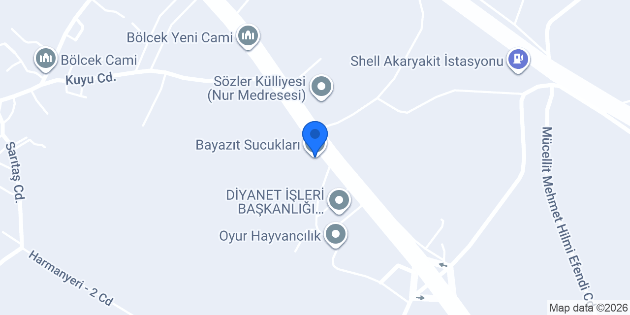 Bayazıt Sucukları konumu