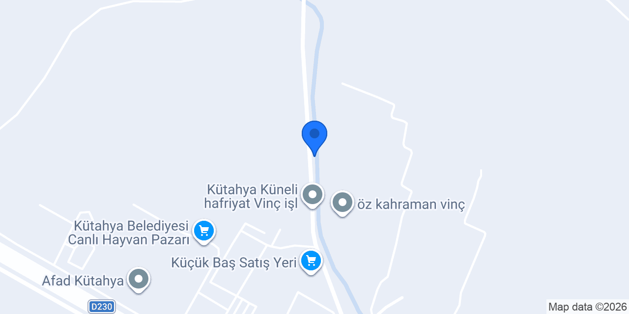Ağalar vinç konumu