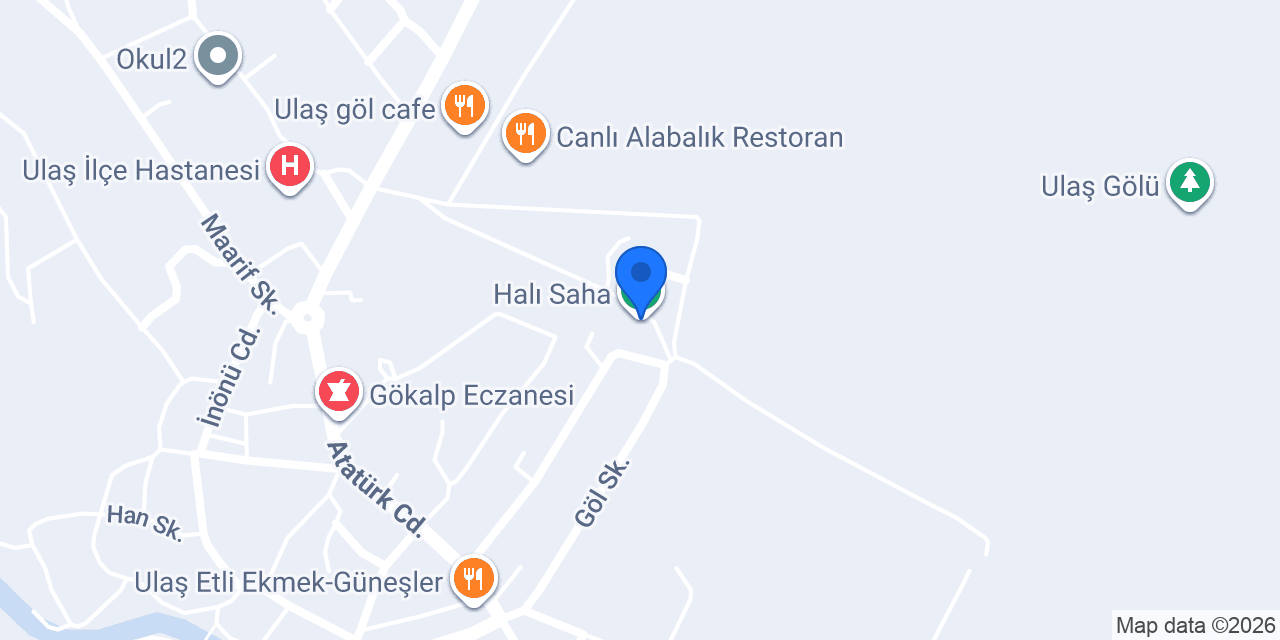 Halı Saha konumu
