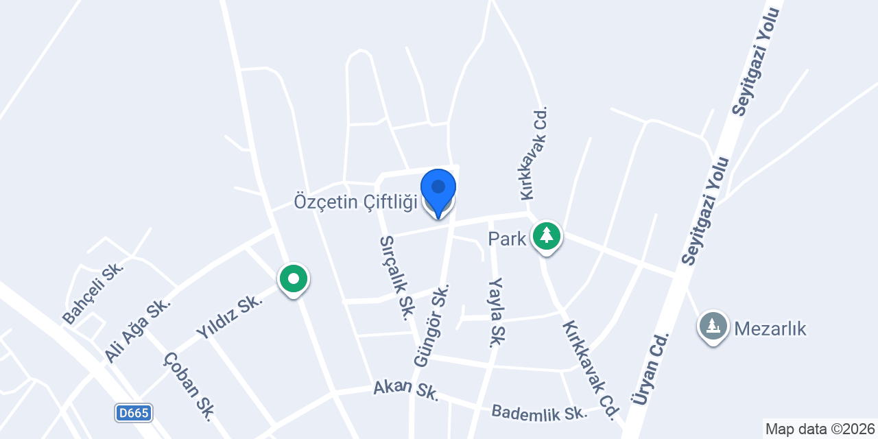 Özçetin Çiftliği konumu