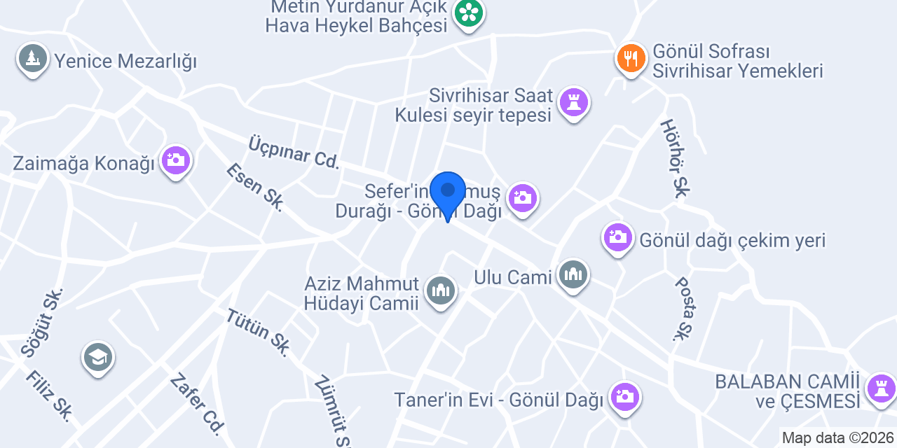 TERZİ EMEL SİVRİHİSAR konumu