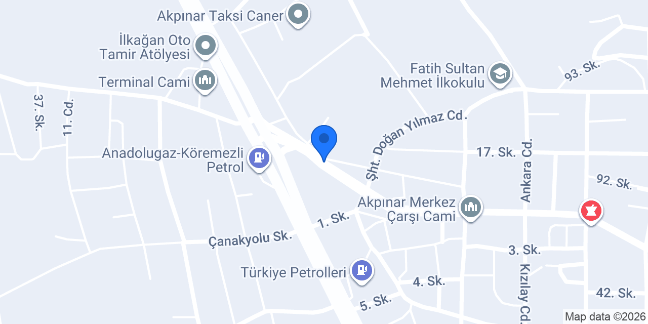 Akpinar taksi konumu