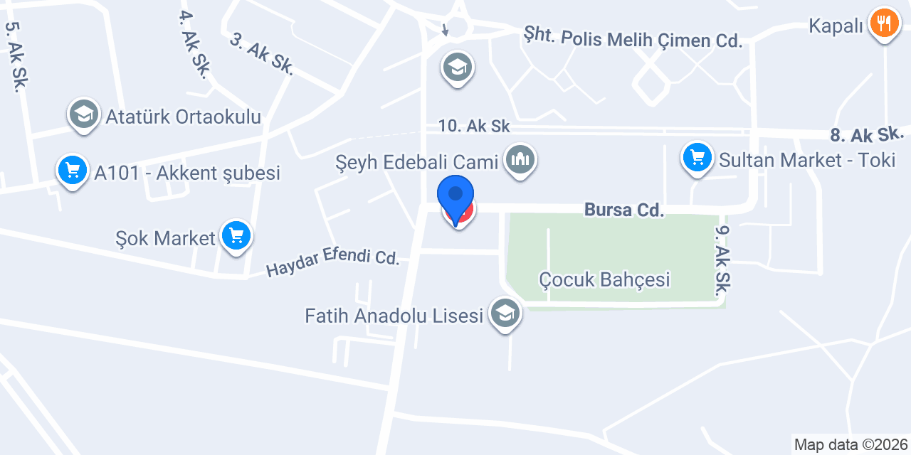 Toki Aile Sağlık Merkezi konumu