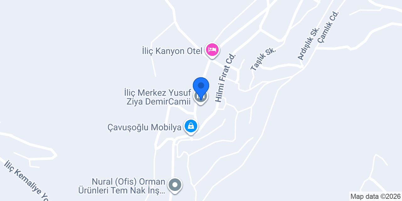 Özel İliç Diş Kliniği konumu