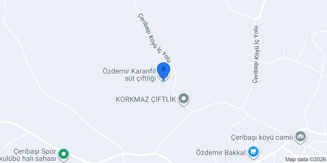 Özdemir Karanfil süt çiftliği konumu